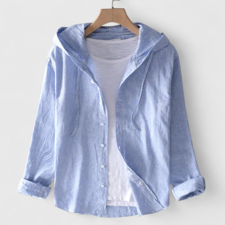Davellia | Casual Lightweight Hooded Button