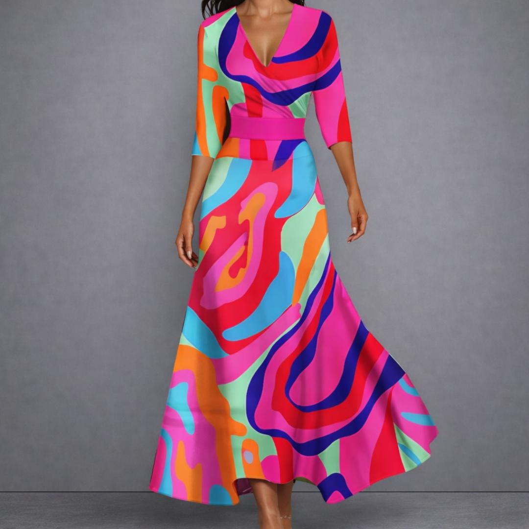 Davellia | Elegant Flowing Maxi Dress