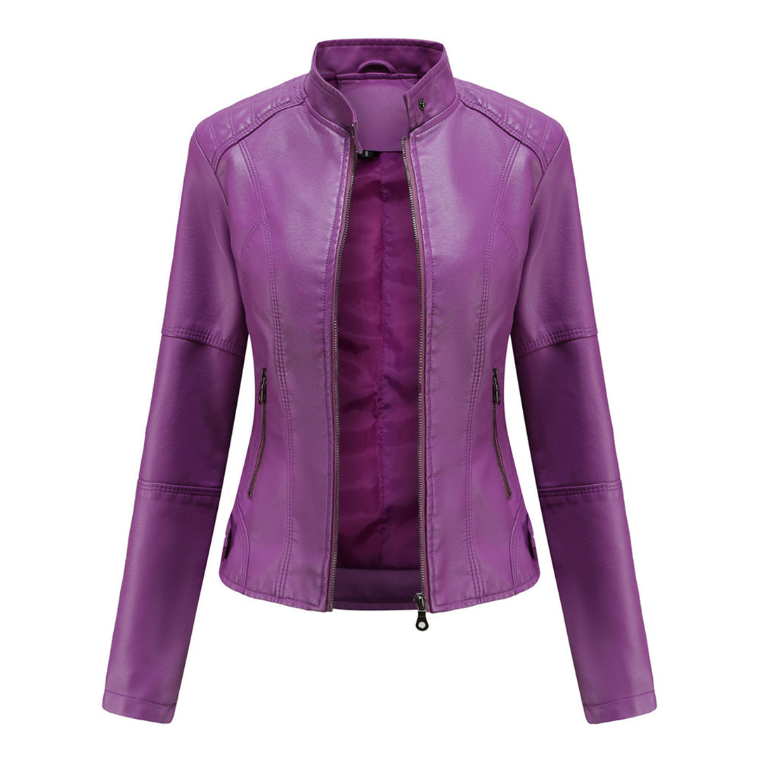 Davellia | Women’s Elegant Slim-fit Biker Jacket