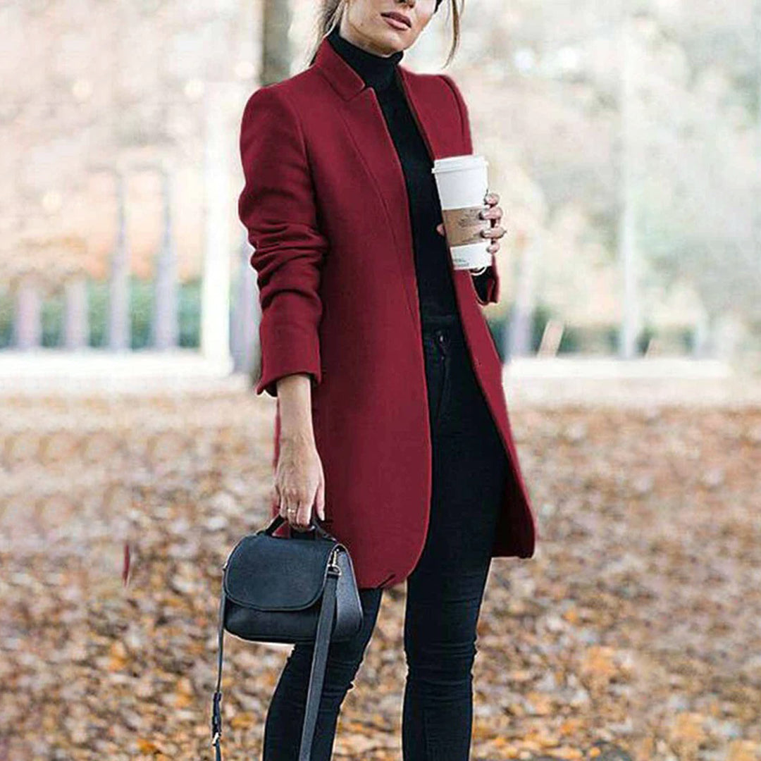 Davellia | Women’s Classic Tailored Lapel Spring Coat