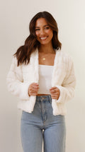 Davellia | Women’s Chic Faux Fur Evening Jacket