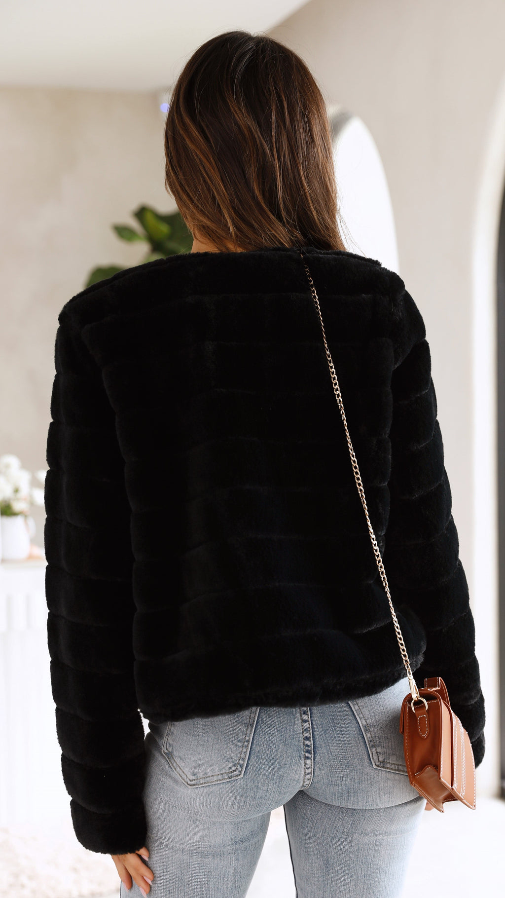 Davellia | Women’s Chic Faux Fur Evening Jacket