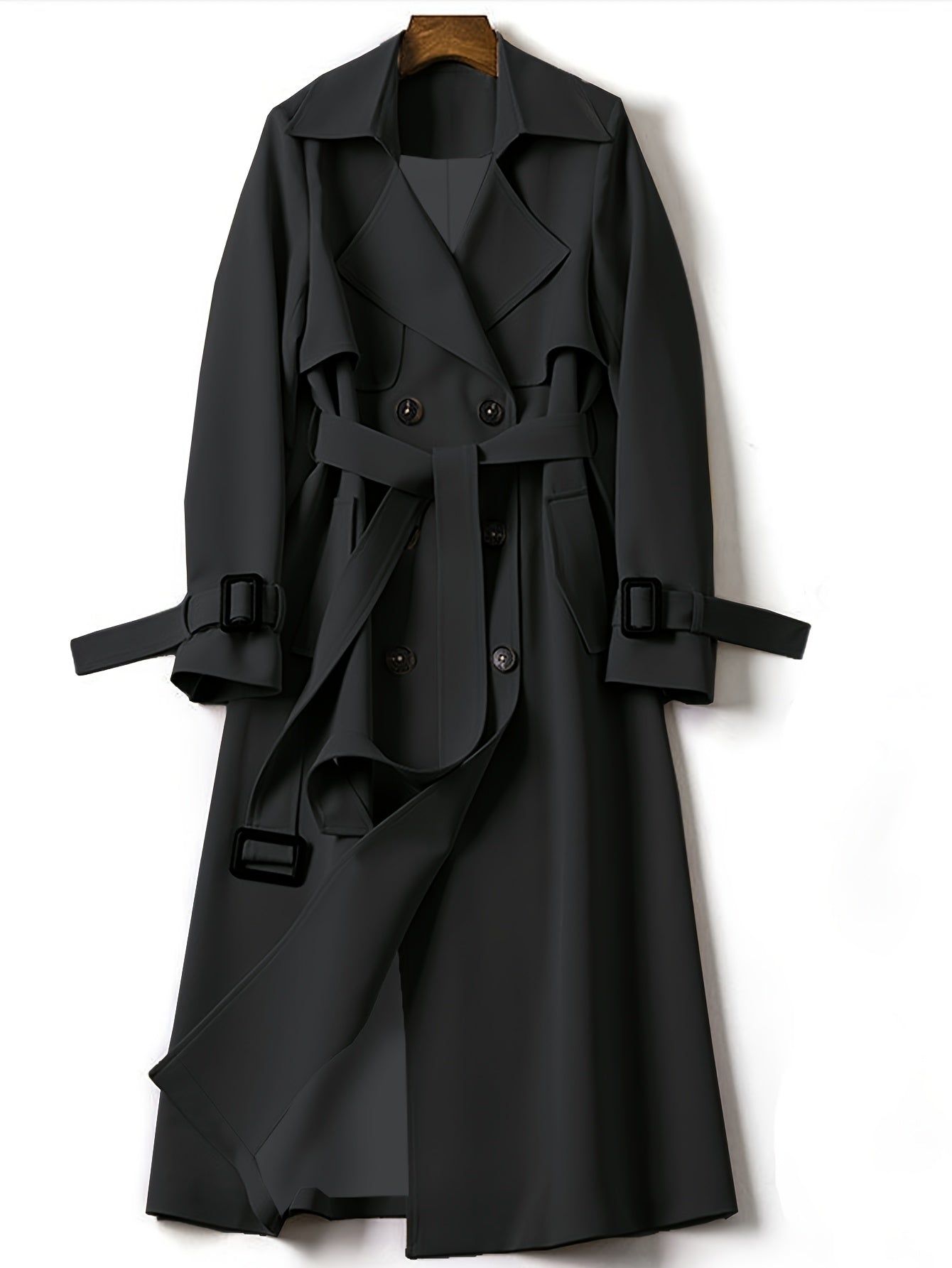 Davellia | Women’s Elegant Longline Office Trench Coat