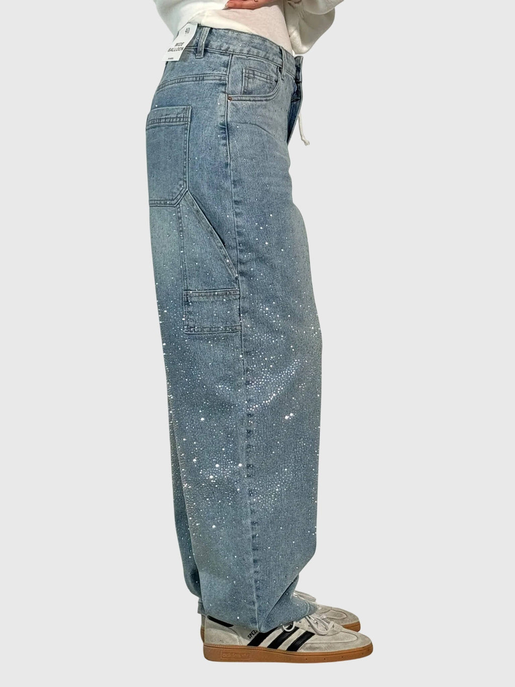 Davellia | Women’s Relaxed Balloon Fit Denim Pants