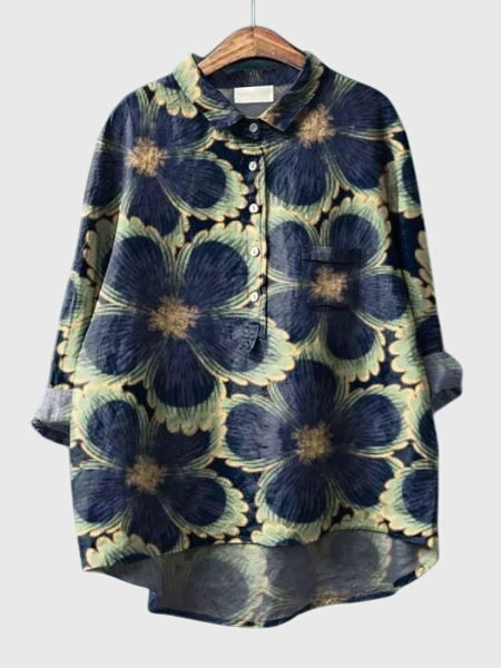 Davellia | Women’s Floral Button-Up Blouse