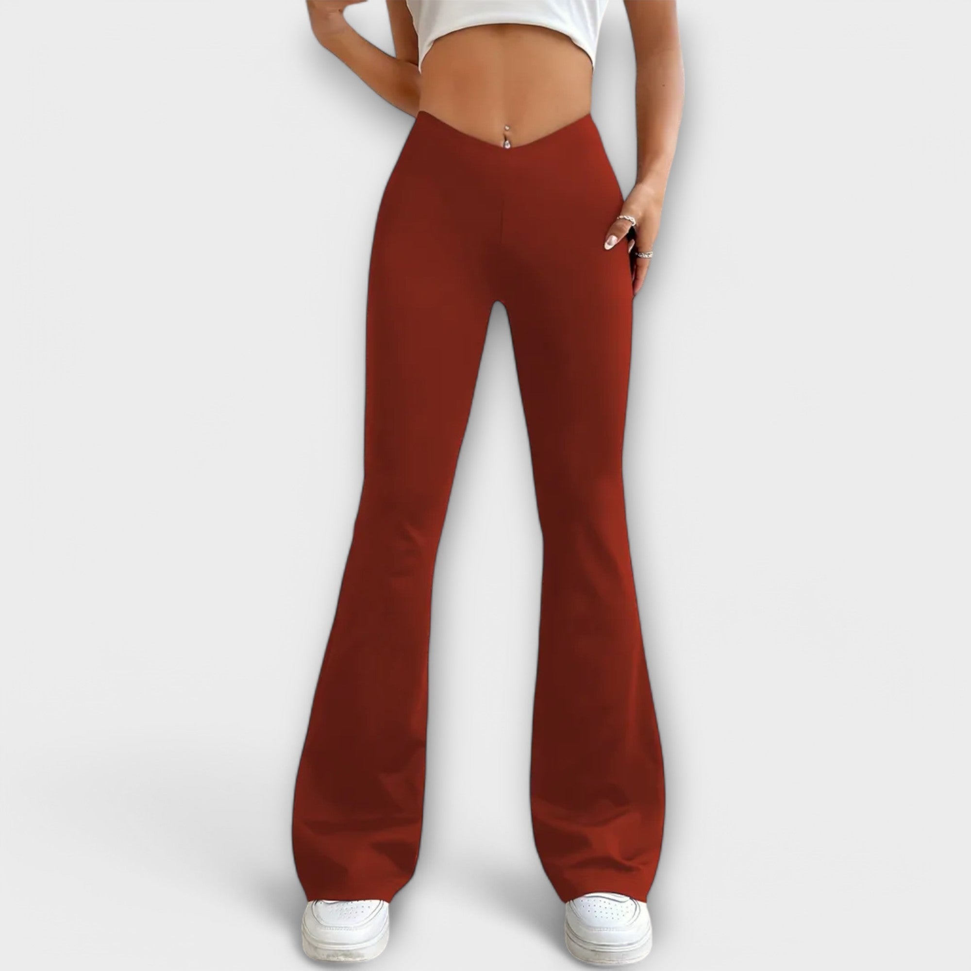 Davellia | Women’s High-Waist Flared Pants
