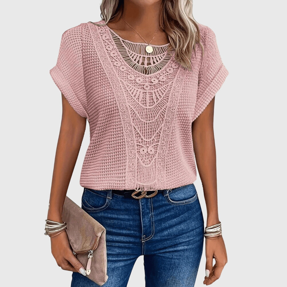 Davellia | Women's Ibiza Lace Elegant Top