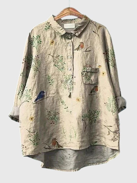 Davellia | Women’s Floral Button-Up Blouse