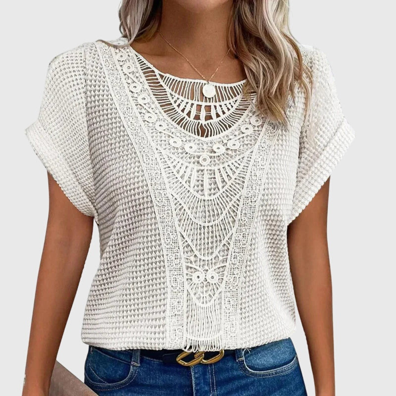 Davellia | Women's Ibiza Lace Elegant Top