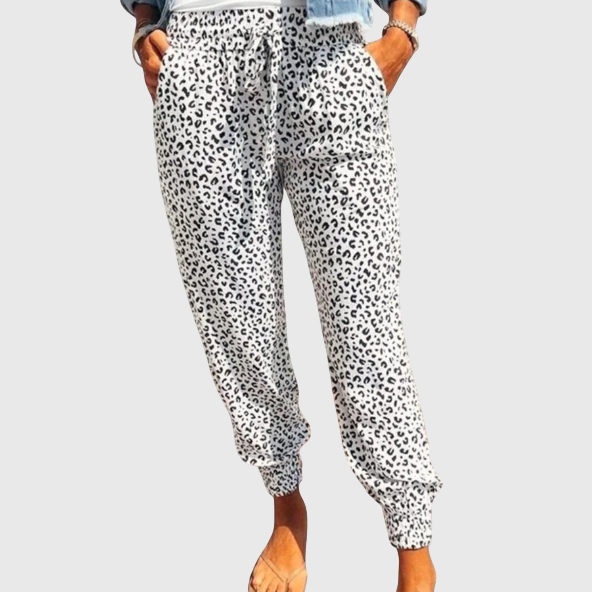 Davellia | Women’s Leopard Print Casual Pants