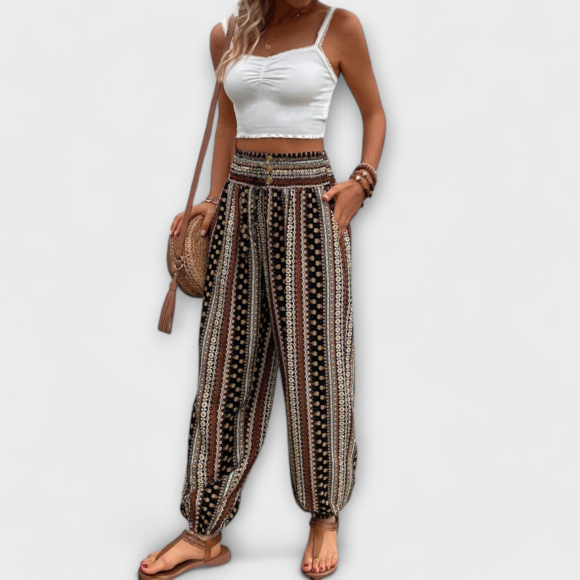 Davellia | Women’s Bohemian Print Pants