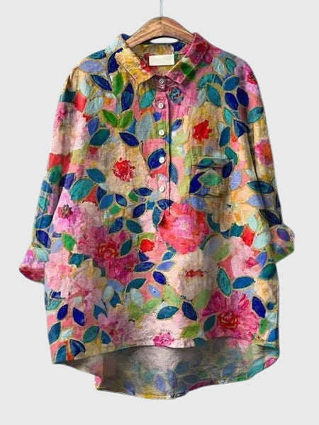 Davellia | Women’s Floral Button-Up Blouse