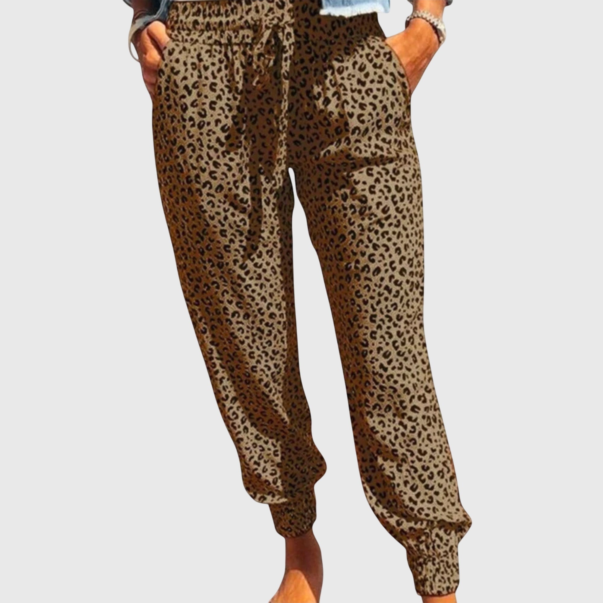 Davellia | Women’s Leopard Print Casual Pants