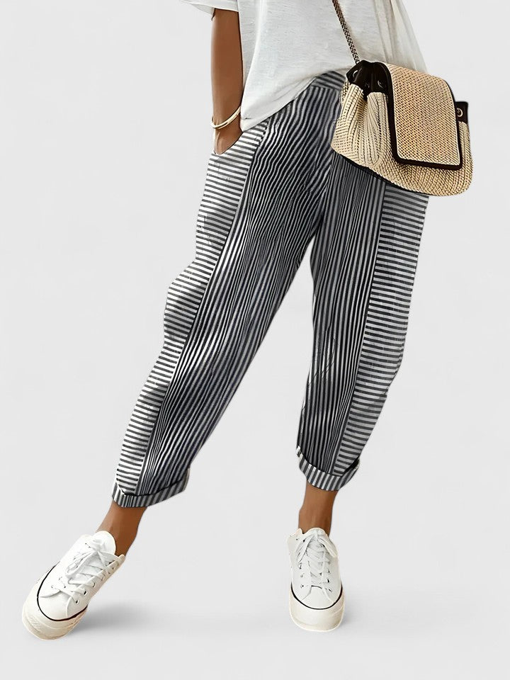 Davellia | Women’s Striped Relaxed Pants