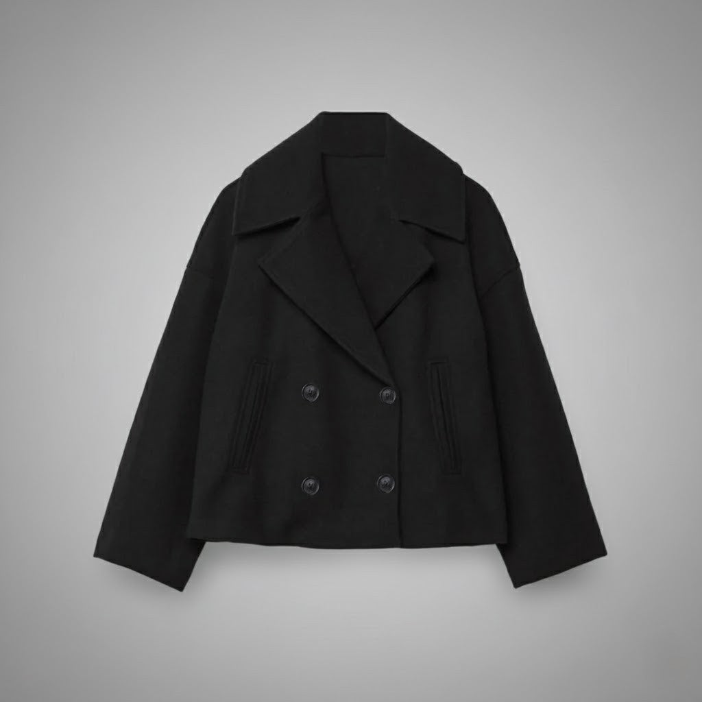 Davellia | Classic Double Button Short Jacket for Women