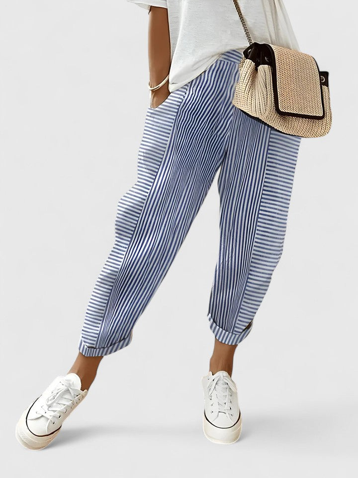 Davellia | Women’s Striped Relaxed Pants