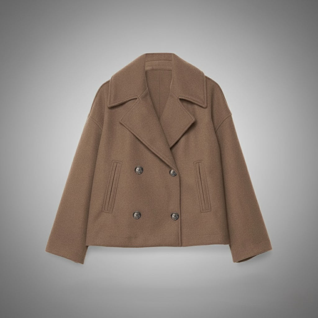 Davellia | Classic Double Button Short Jacket for Women