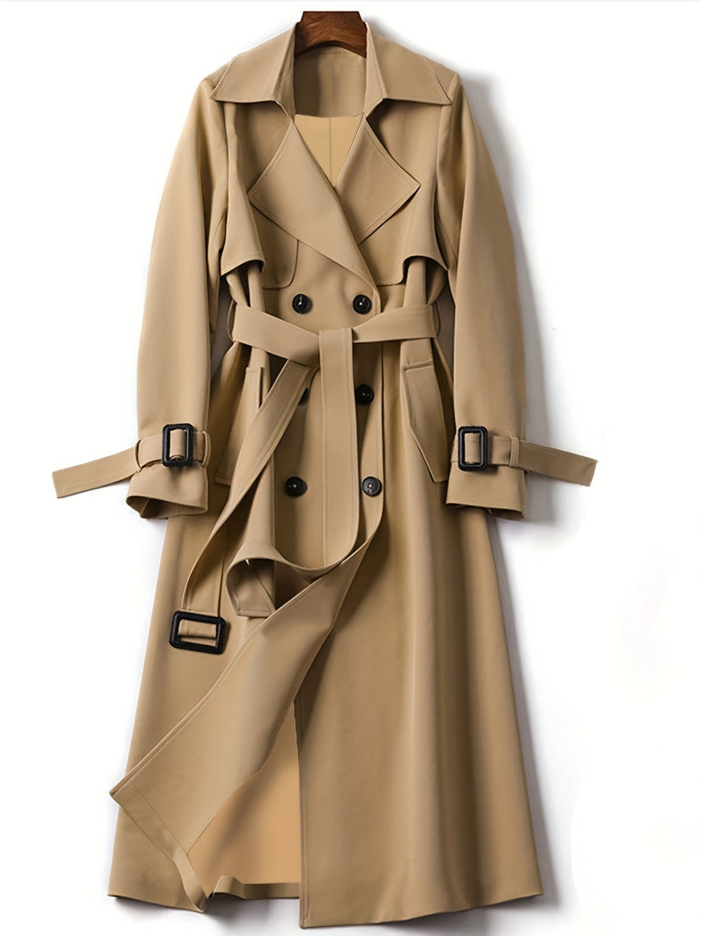 Davellia | Women’s Elegant Longline Office Trench Coat