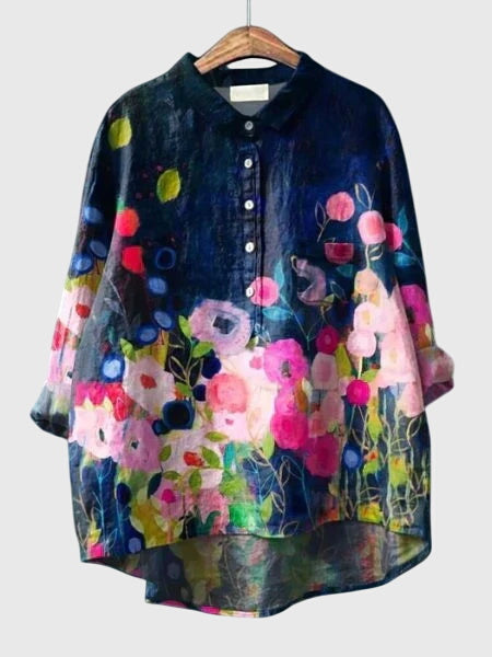 Davellia | Women’s Floral Button-Up Blouse