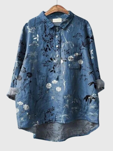 Davellia | Women’s Floral Button-Up Blouse
