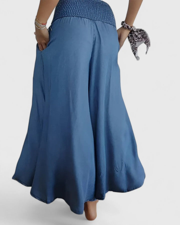 Davellia | Women’s Chic Button Summer Dress