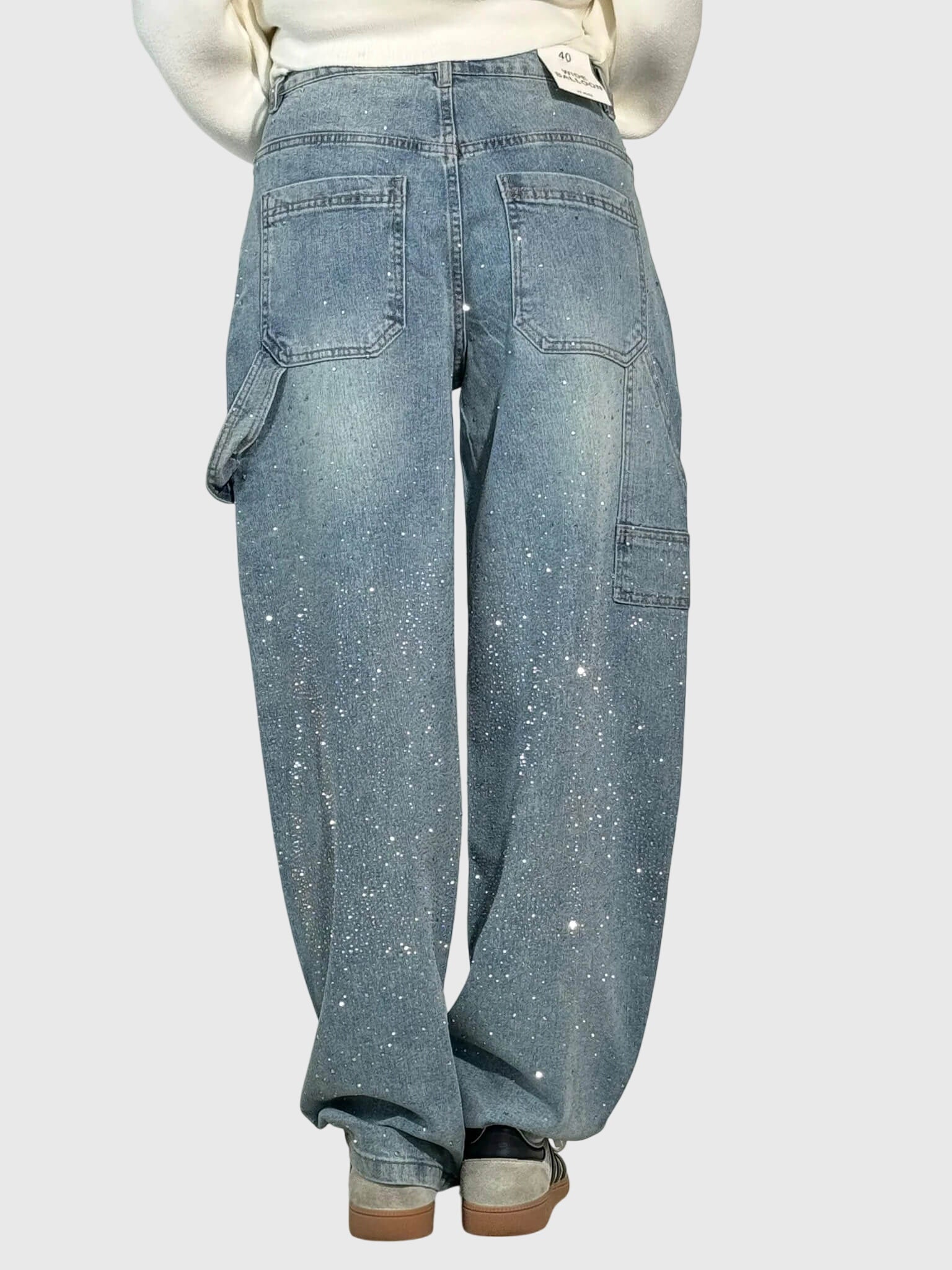Davellia | Women’s Relaxed Balloon Fit Denim Pants
