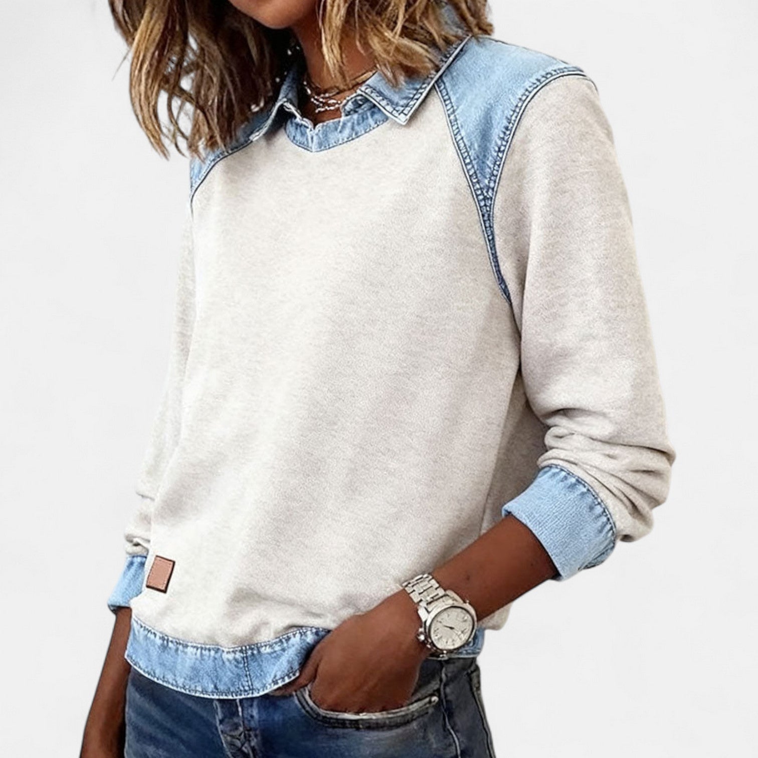 Davellia | Casual Chic Denim Top