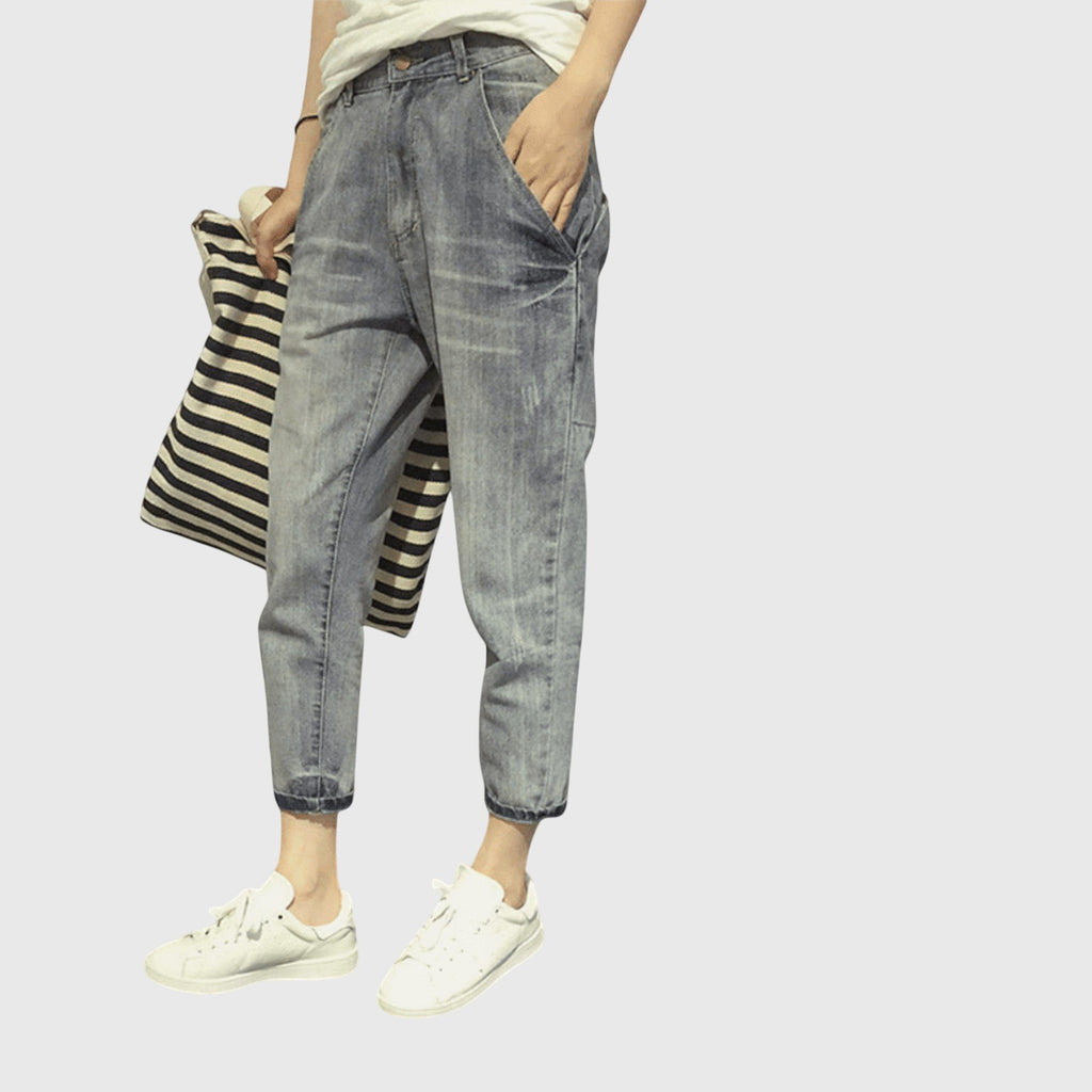 Davellia | Women’s Vintage Washed Denim Pants
