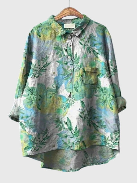 Davellia | Women’s Floral Button-Up Blouse