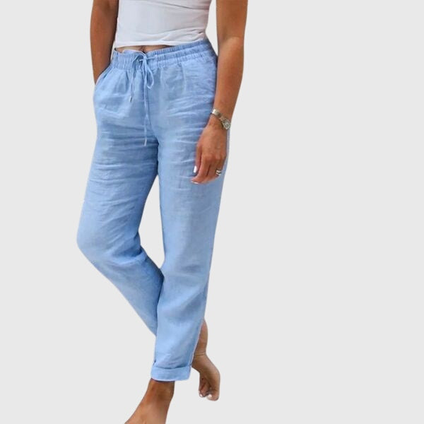 Davellia | Women’s Casual Drawstring Linen Pants