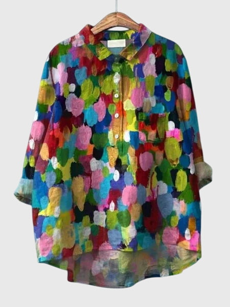 Davellia | Women’s Floral Button-Up Blouse