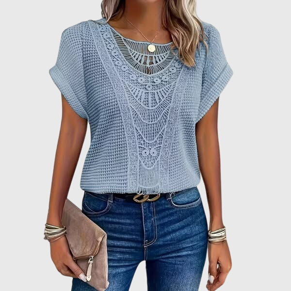 Davellia | Women's Ibiza Lace Elegant Top