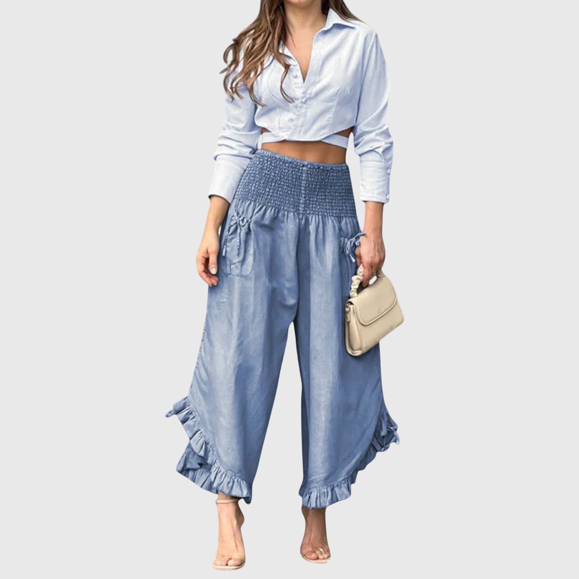 Davellia | Women’s Chic High Waist Wide Pants