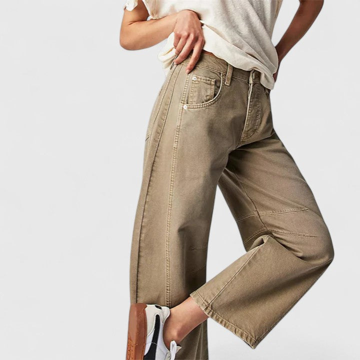 Davellia | Women’s Wide Leg Denim Jeans
