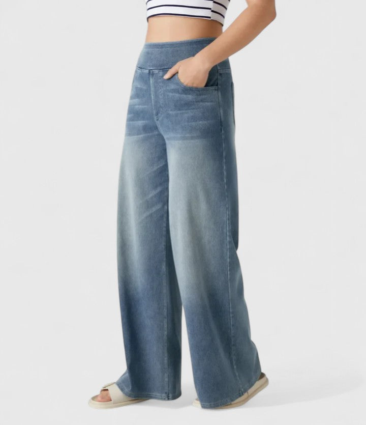 Davellia | Women’s Elastic Waist Casual Pants