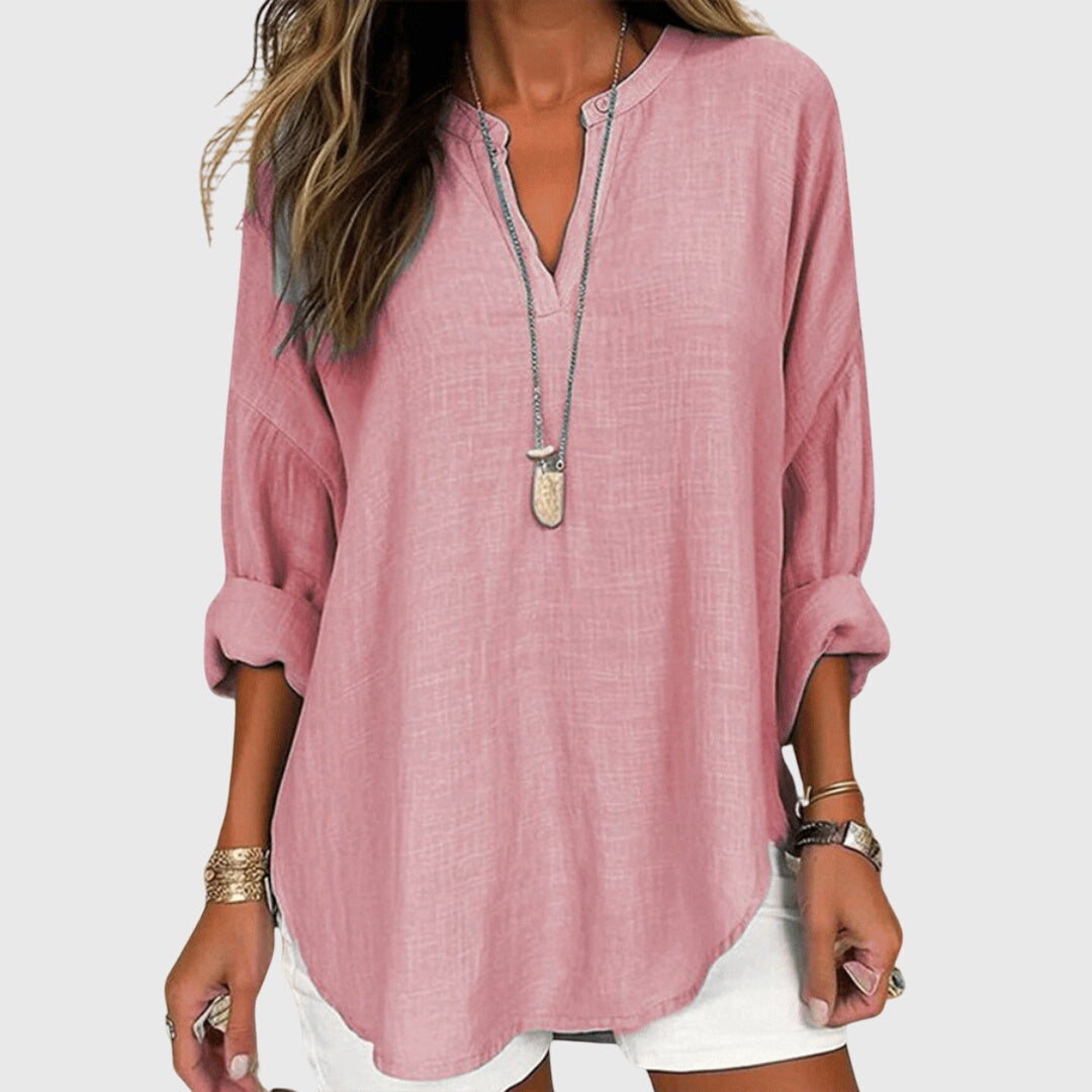 Davellia | Flowy Elegant Loose Beach Shirt