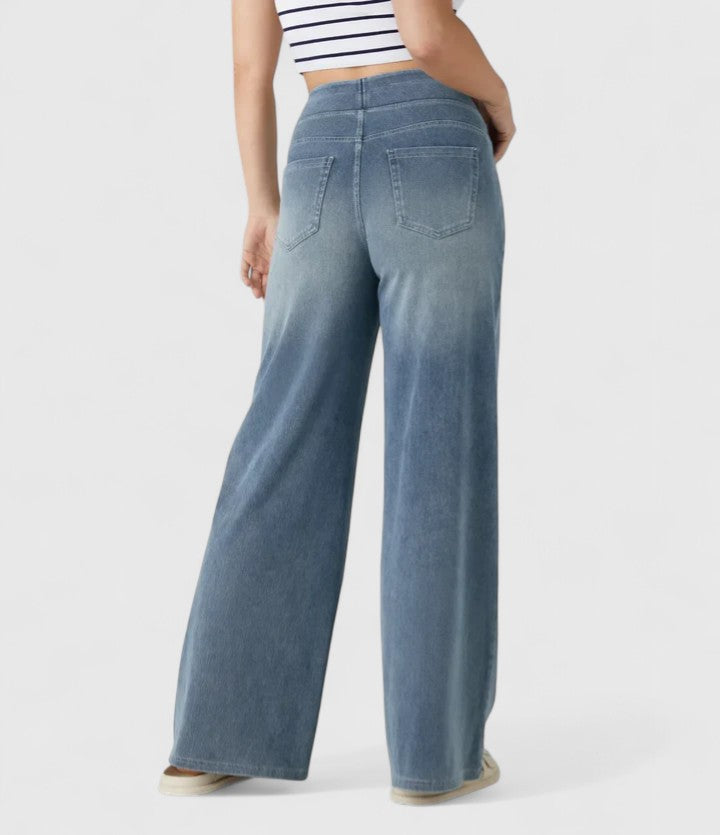 Davellia | Women’s Elastic Waist Casual Pants