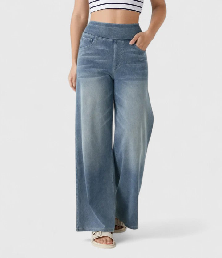Davellia | Women’s Elastic Waist Casual Pants