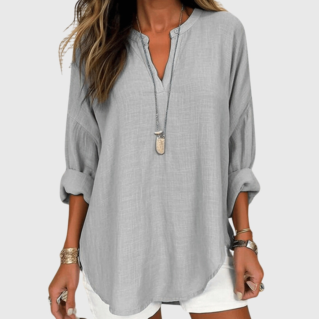Davellia | Flowy Elegant Loose Beach Shirt
