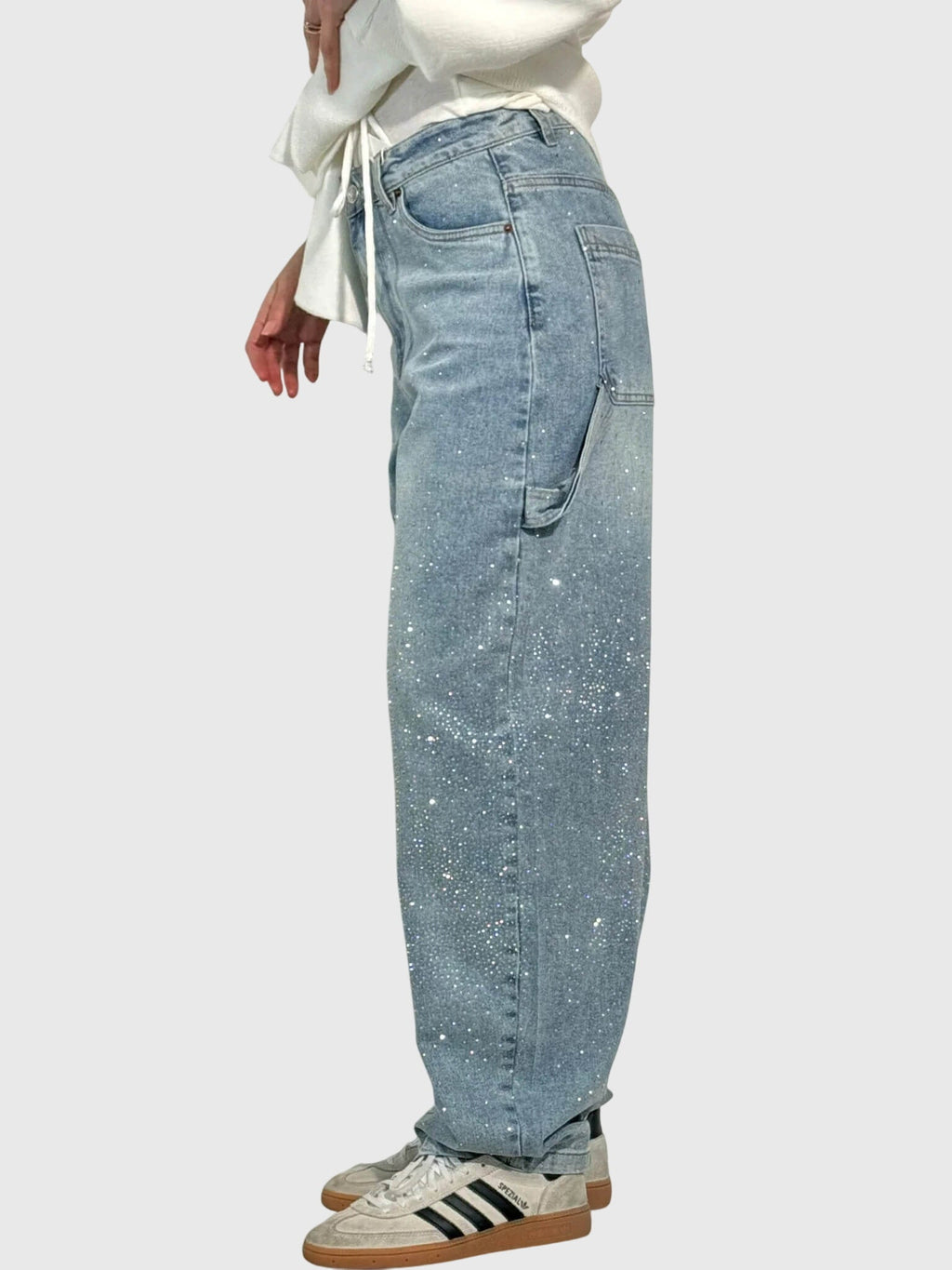 Davellia | Women’s Relaxed Balloon Fit Denim Pants