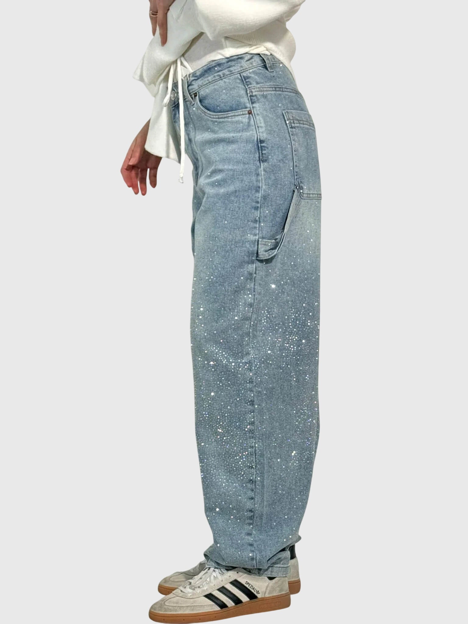Davellia | Women’s Relaxed Balloon Fit Denim Pants