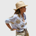 Davellia | Women's Boho Linen Beach Shirt
