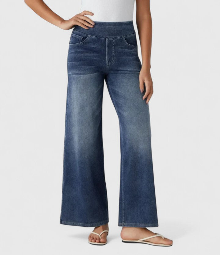 Davellia | Women’s Elastic Waist Casual Pants