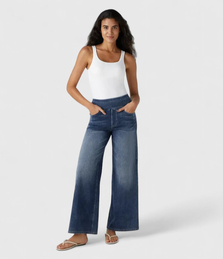 Davellia | Women’s Elastic Waist Casual Pants