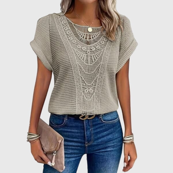 Davellia | Women's Ibiza Lace Elegant Top