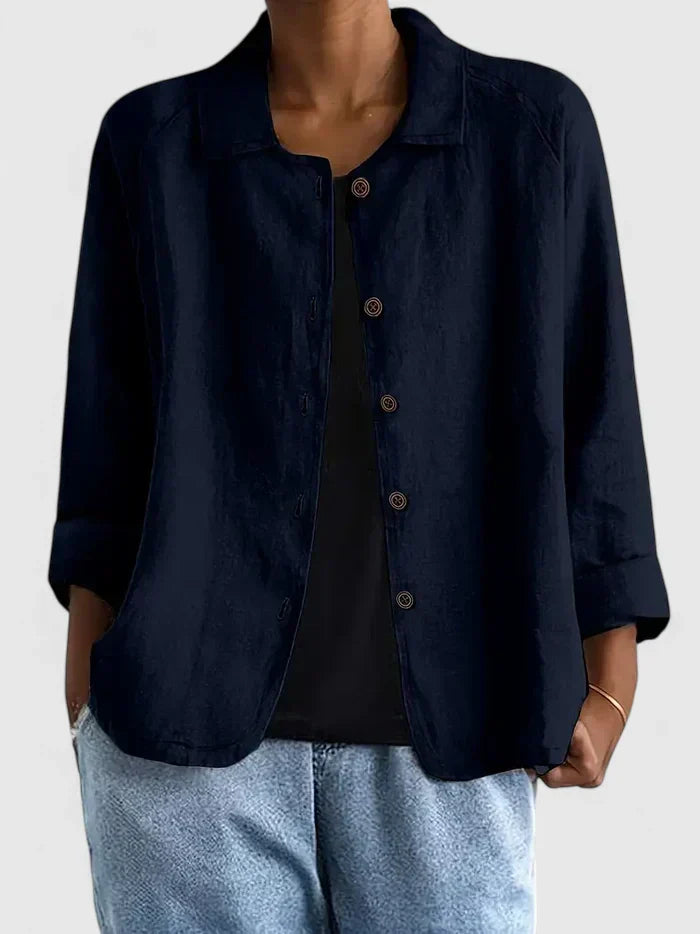 Davellia | Women’s Casual Button-Up Jacket Blouse