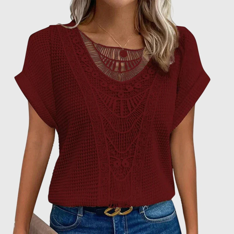 Davellia | Women's Ibiza Lace Elegant Top