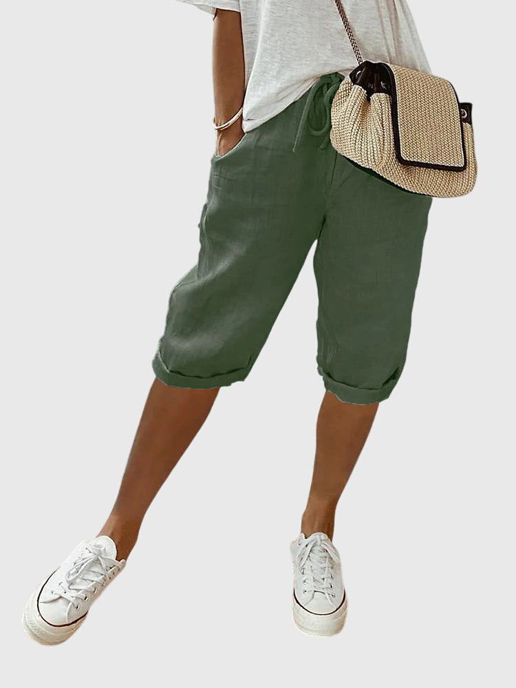 Davellia | Women’s Casual Summer Knee-Length Pants