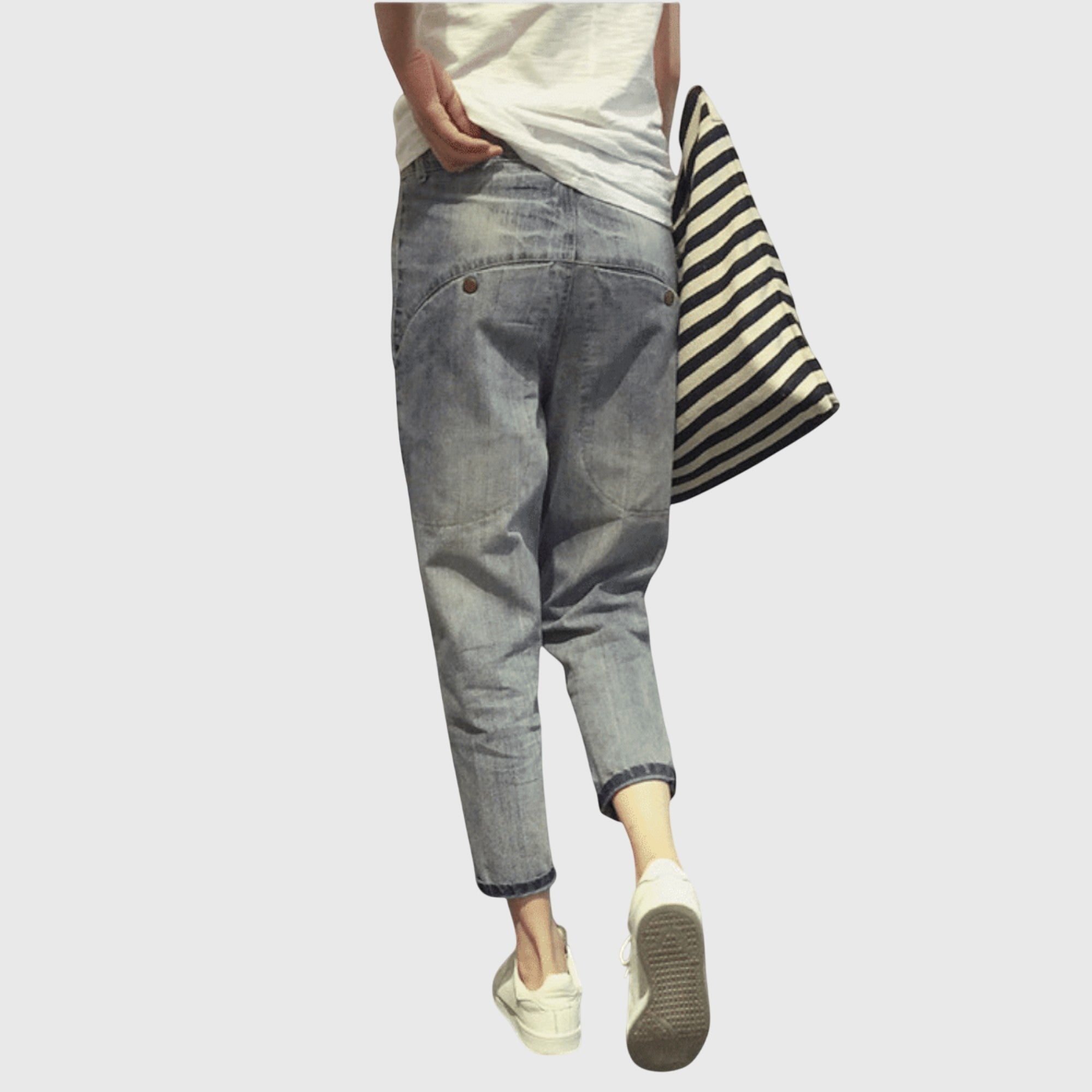 Davellia | Women’s Vintage Washed Denim Pants