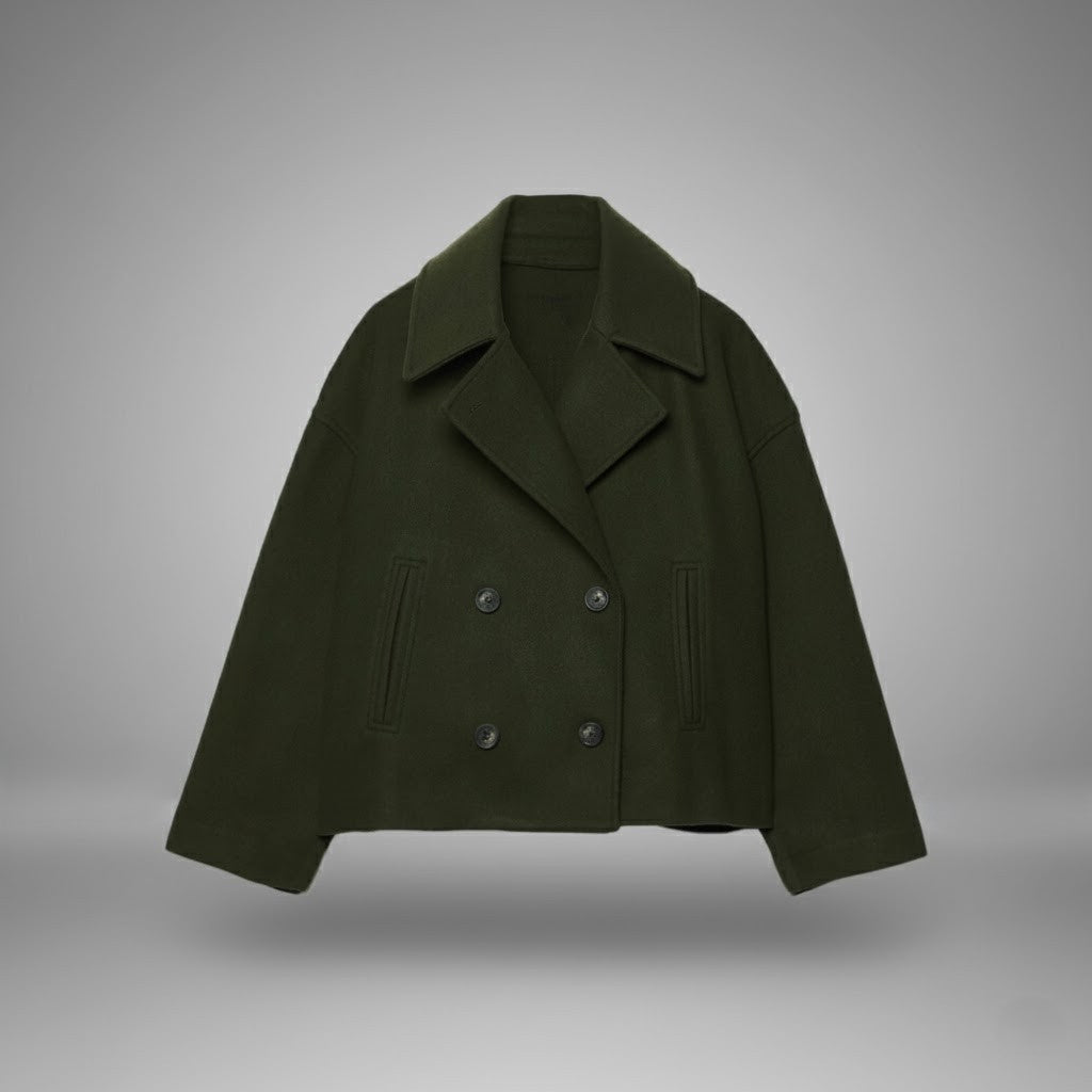 Davellia | Classic Double Button Short Jacket for Women
